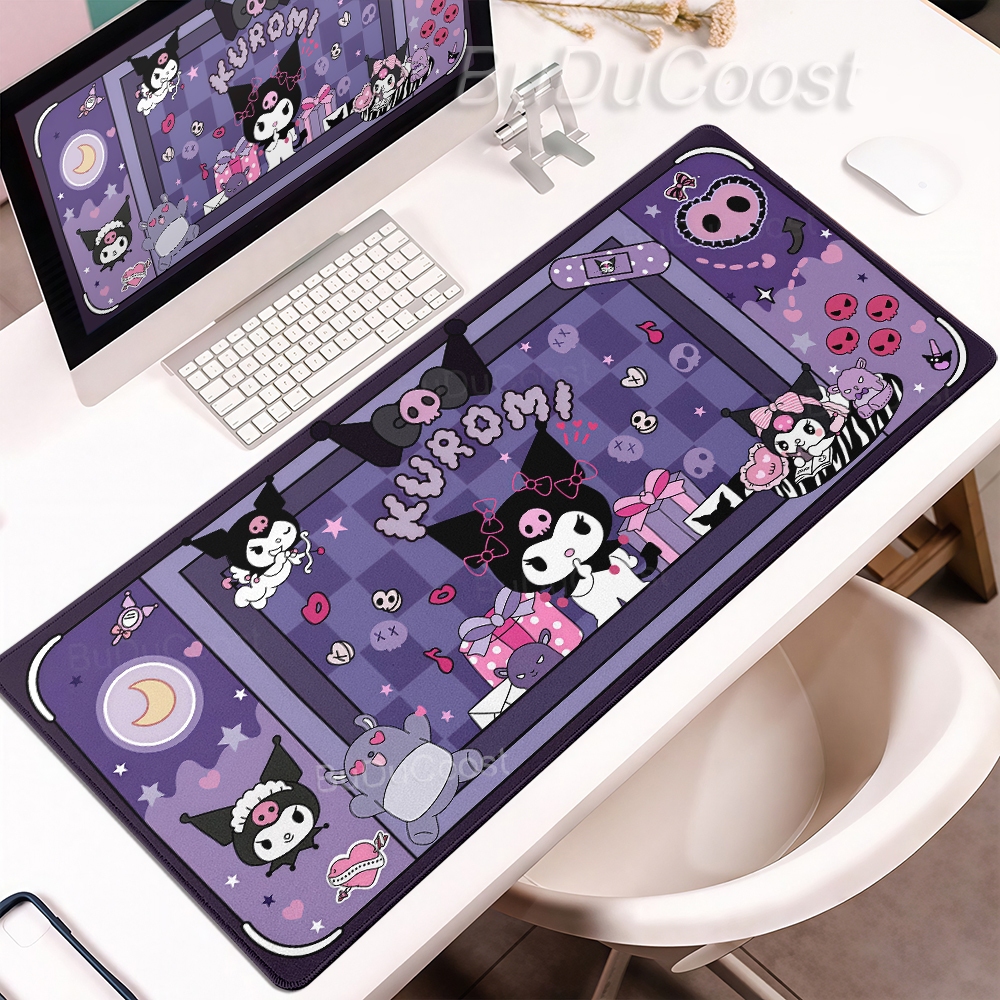 Laptop Accessories Pink - Pink Purple Cartoon Kuromi Xxl Mouse