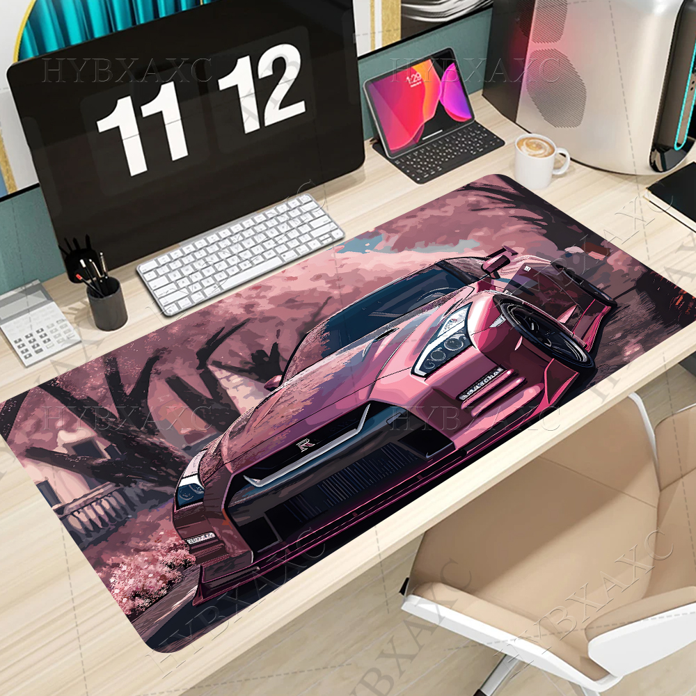 Laptop Accessories Pink - GTR Sports Car Mouse Pad XL