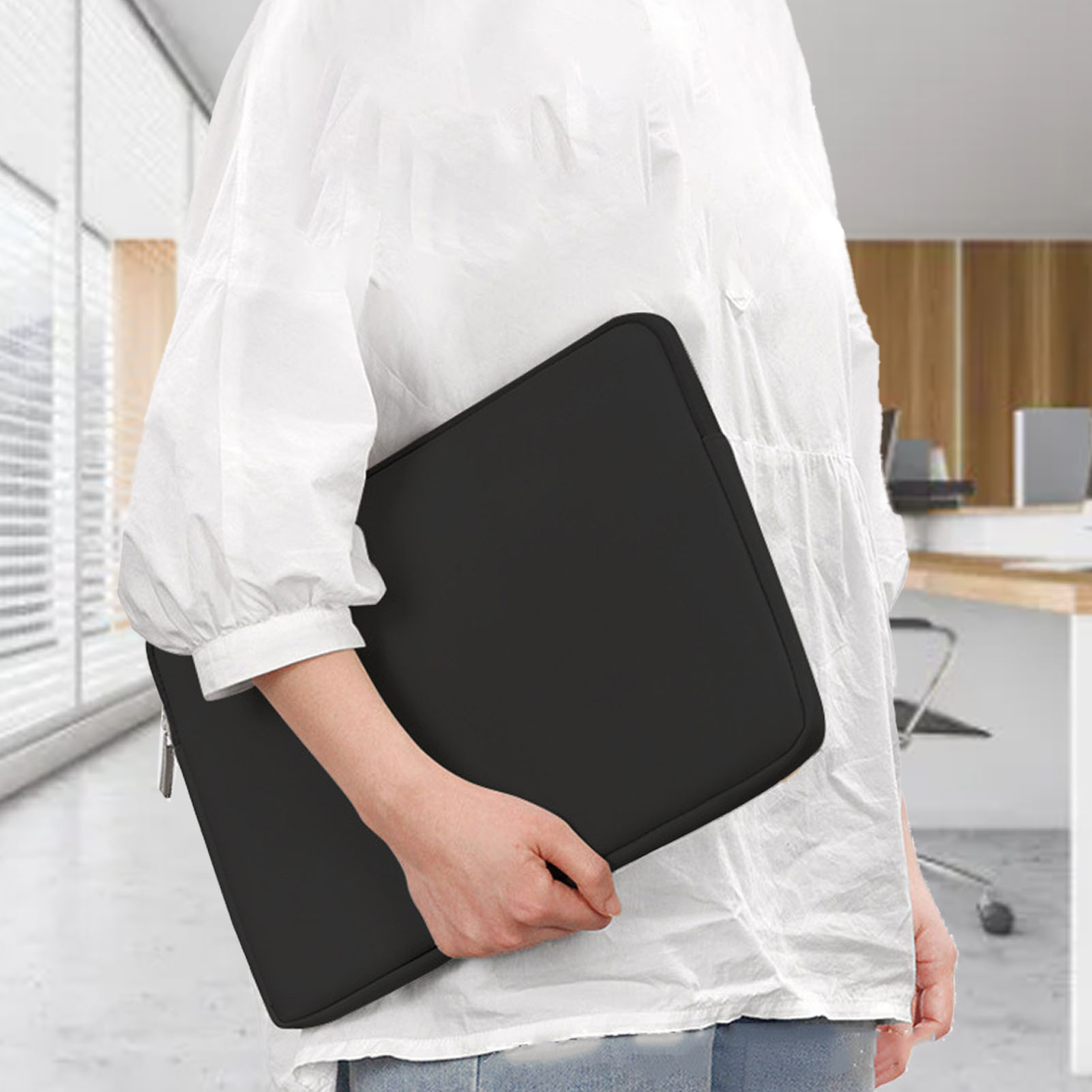Laptop Accessories Organizer Bag - Tablet Bag Black Water Proof Neoprene
