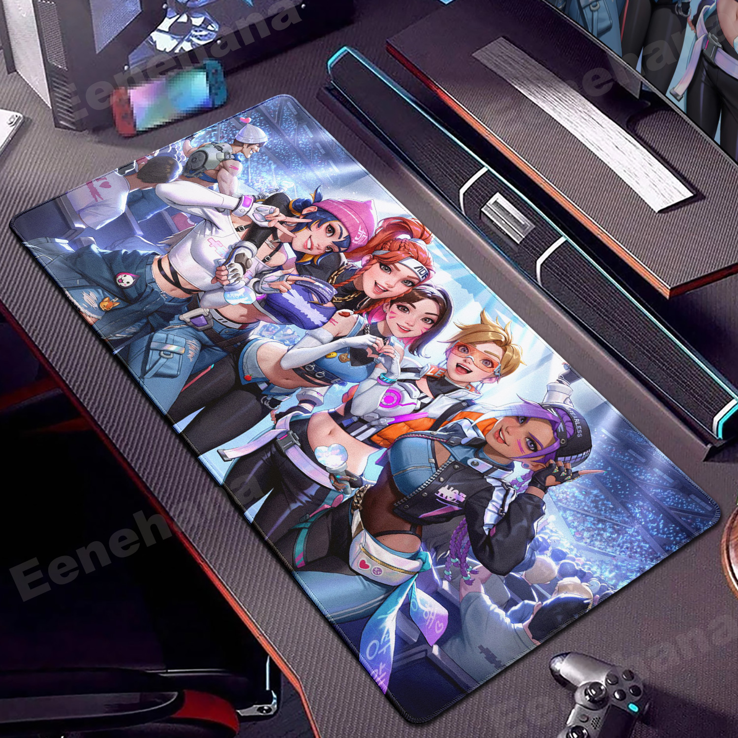 Laptop Accessories Pink - Large Overwatch PC Gamer Cabinet Mouse