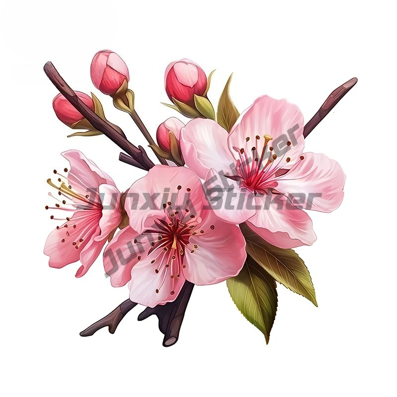 Pink Sakura Artstic Car Sticke - đánh giá và giá Laptop Accessories Pink