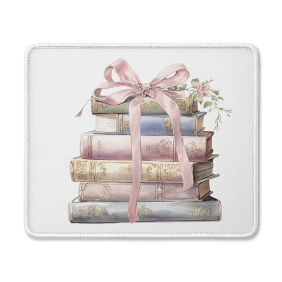 Vintage Floral Bookish Bow Mou - đánh giá và giá Laptop Accessories Pink