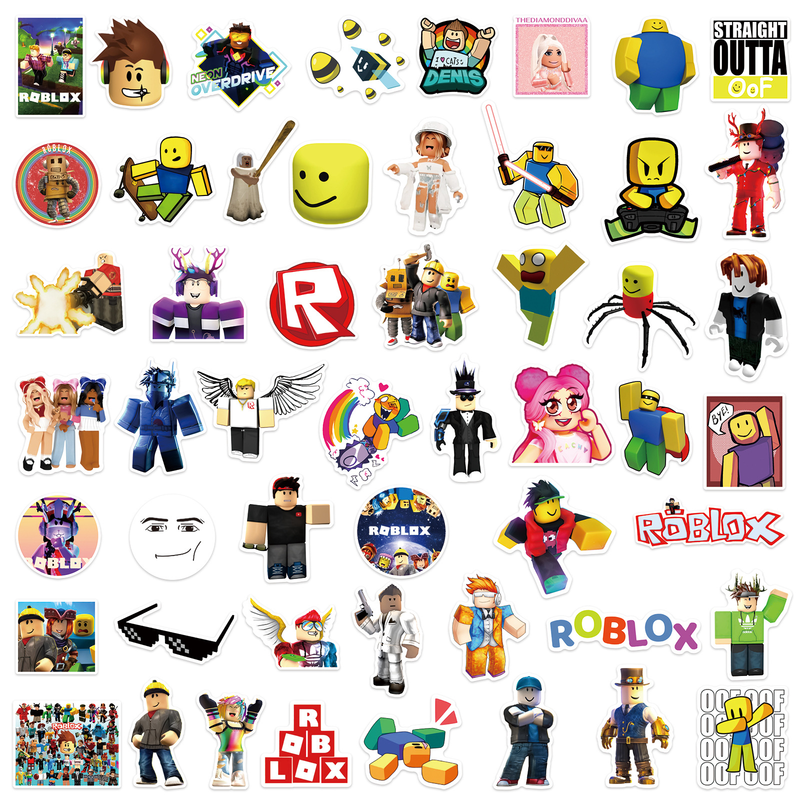 50pcs Roblox Unique Waterproof - đánh giá và giá Laptop Accessories Aesthetic