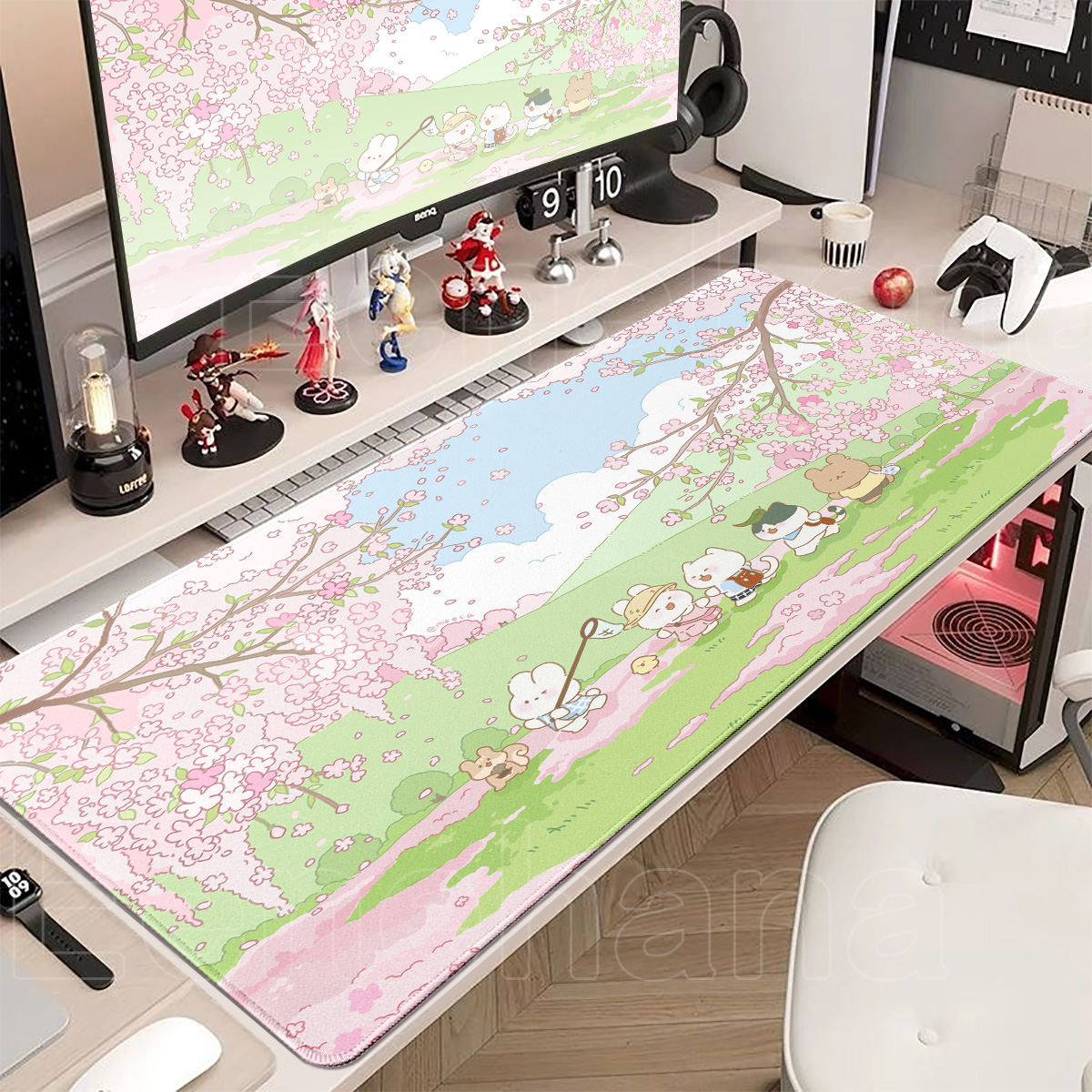 Spring Cute Rabbit Mouse Pad L - đánh giá và giá Laptop Accessories Pink