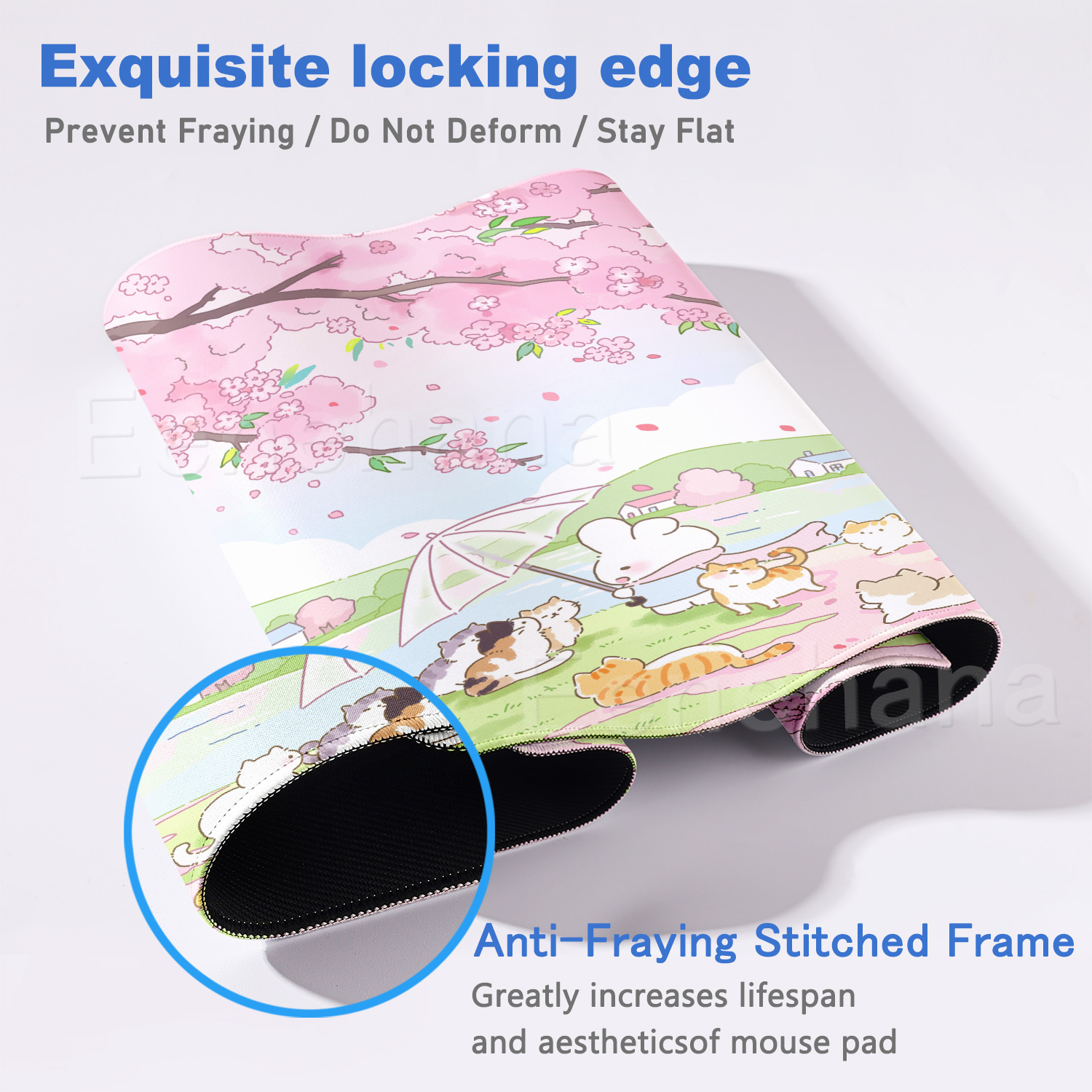 Spring Cute Rabbit Mouse Pad L - đánh giá và giá Laptop Accessories Pink