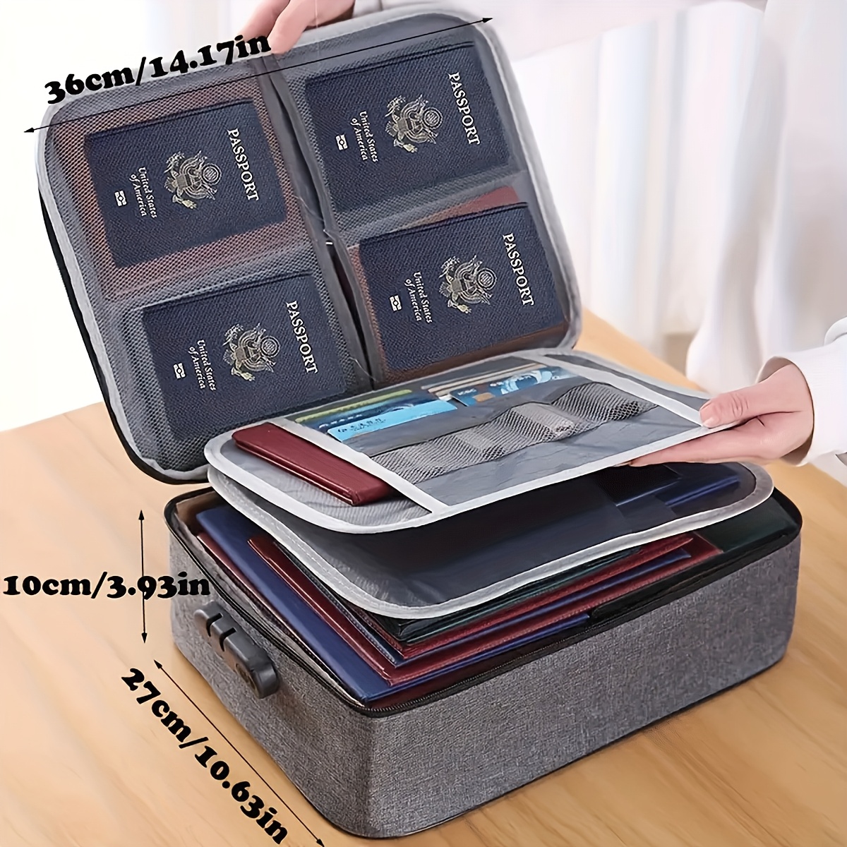 Lockable File Storage Bag,3-La - đánh giá và giá Laptop Accessories Organizer Bag