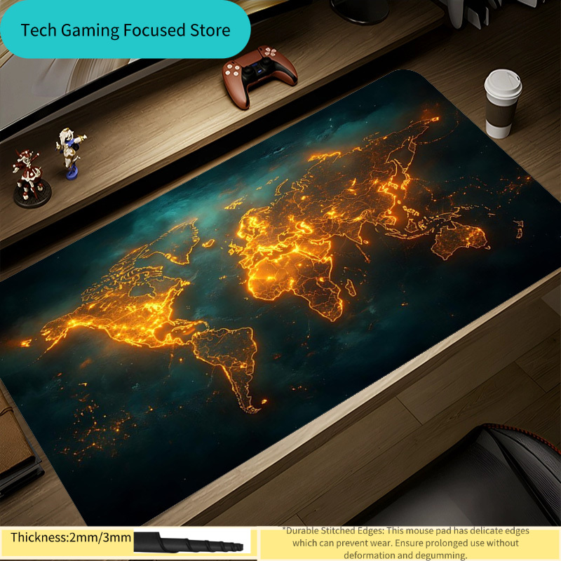 Mouse pad world map mouse pad  - đánh giá và giá Laptop Accessories World