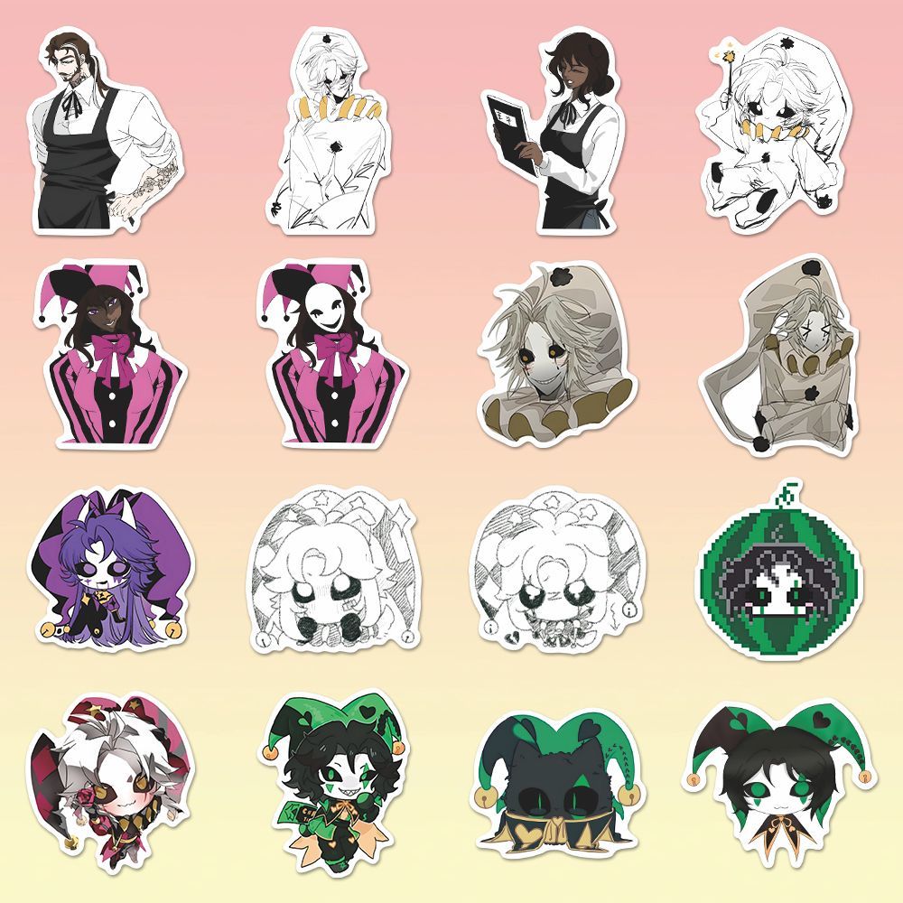 73PCS The Freak Circus Pierrot - đánh giá và giá Laptop Accessories Aesthetic