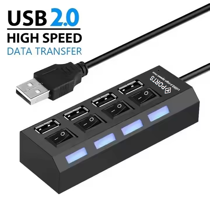 4-Ports USB 2.0 Hub Extension  - đánh giá và giá Laptop Accessories Usb