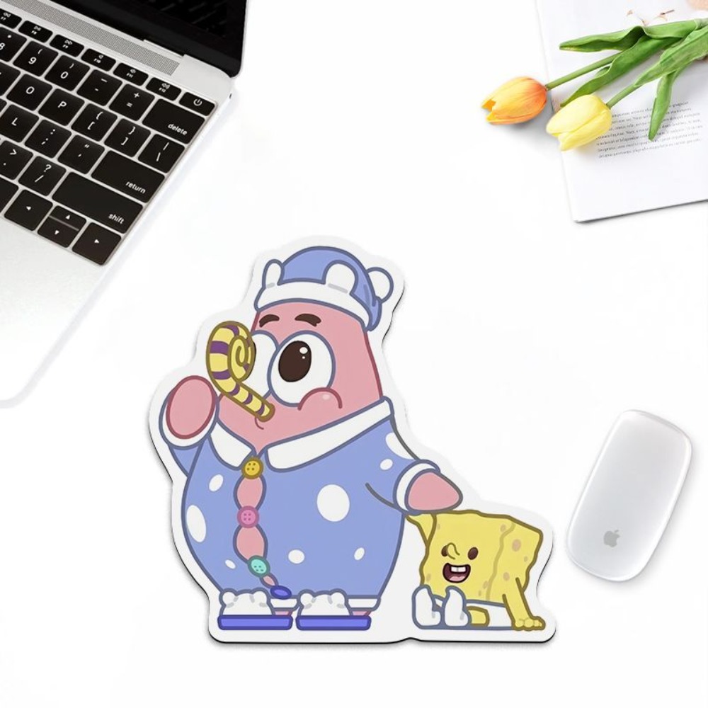 Cute SpongeBob Shaped Mouse Pa - đánh giá và giá Laptop Editing Accessories