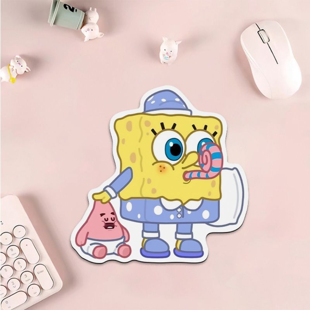 Cute SpongeBob Shaped Mouse Pa - đánh giá và giá Laptop Editing Accessories