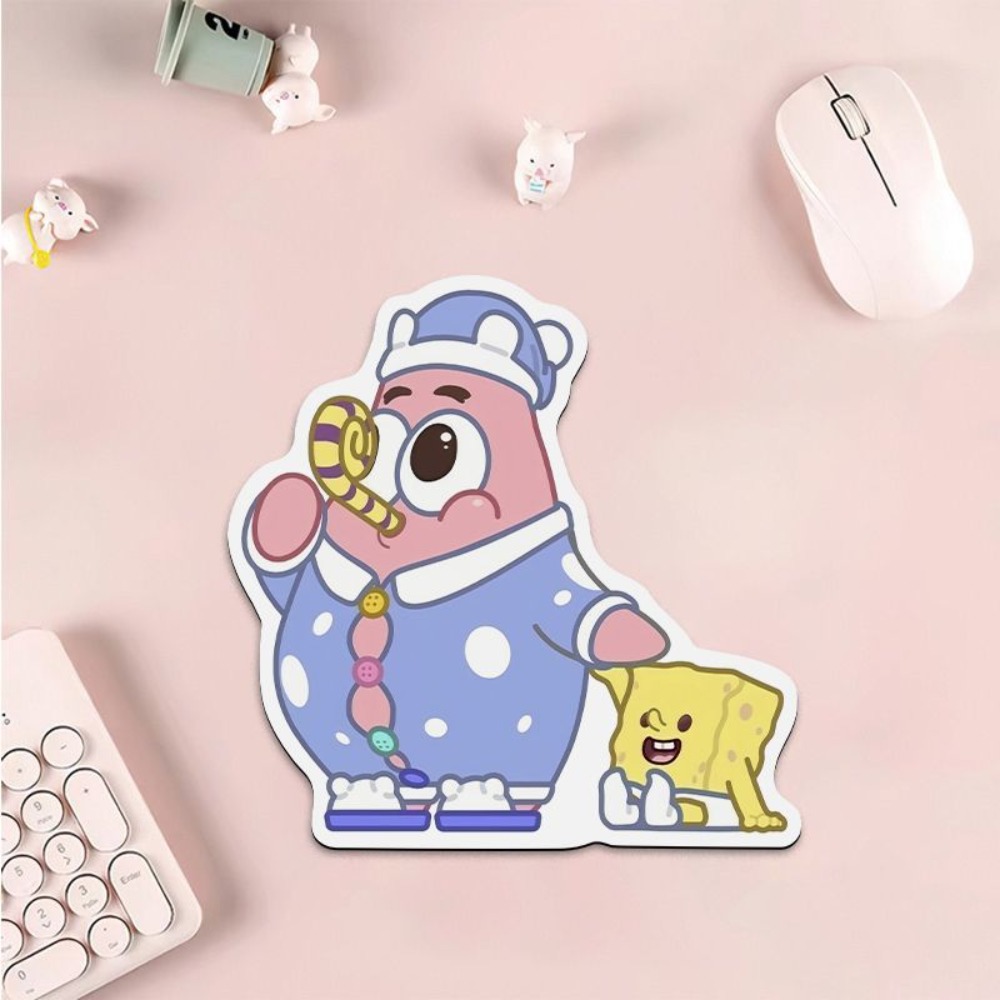 Cute SpongeBob Shaped Mouse Pa - đánh giá và giá Laptop Editing Accessories
