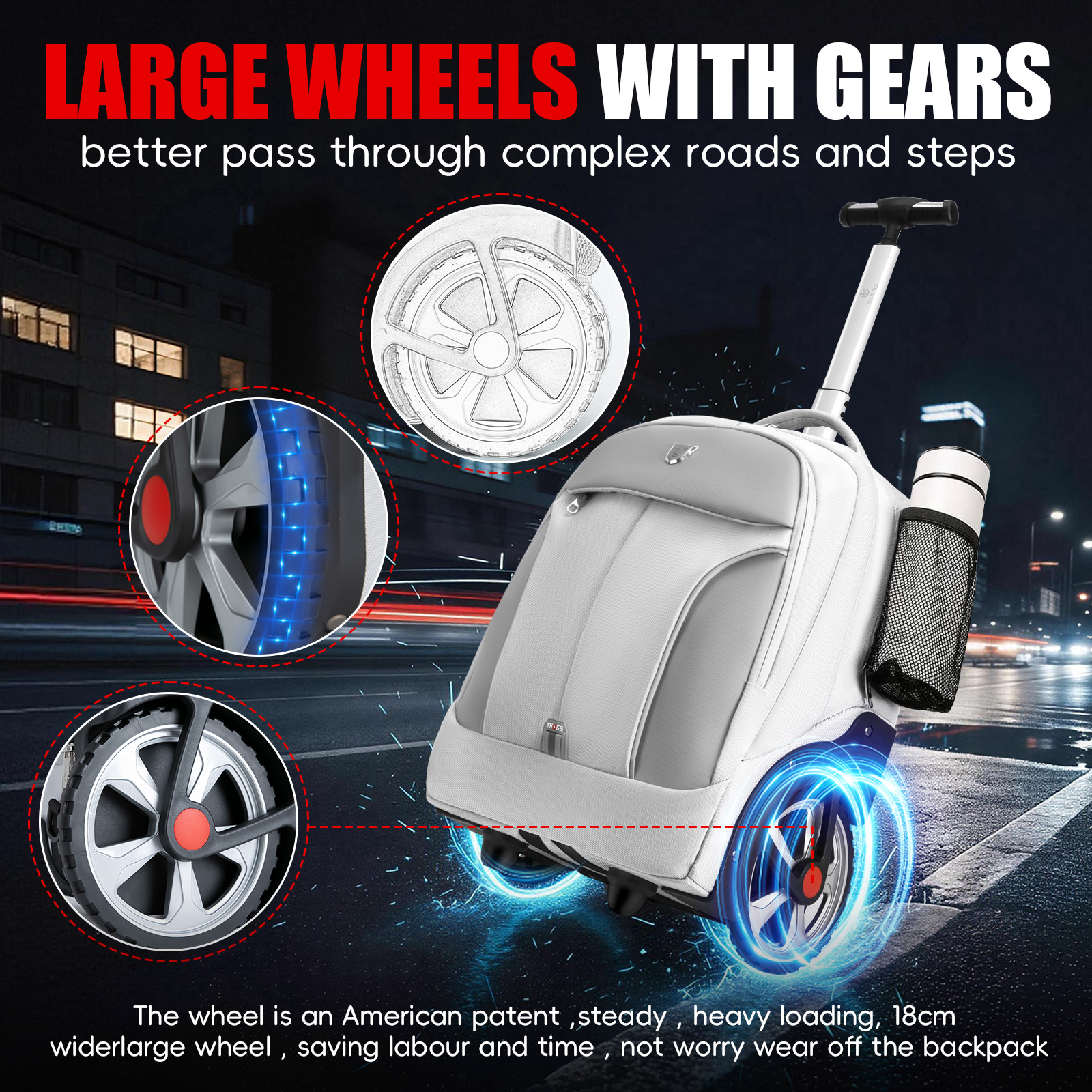 Rolling Luggage Backpack With  - đánh giá và giá Laptop Accessories Organizer Bag