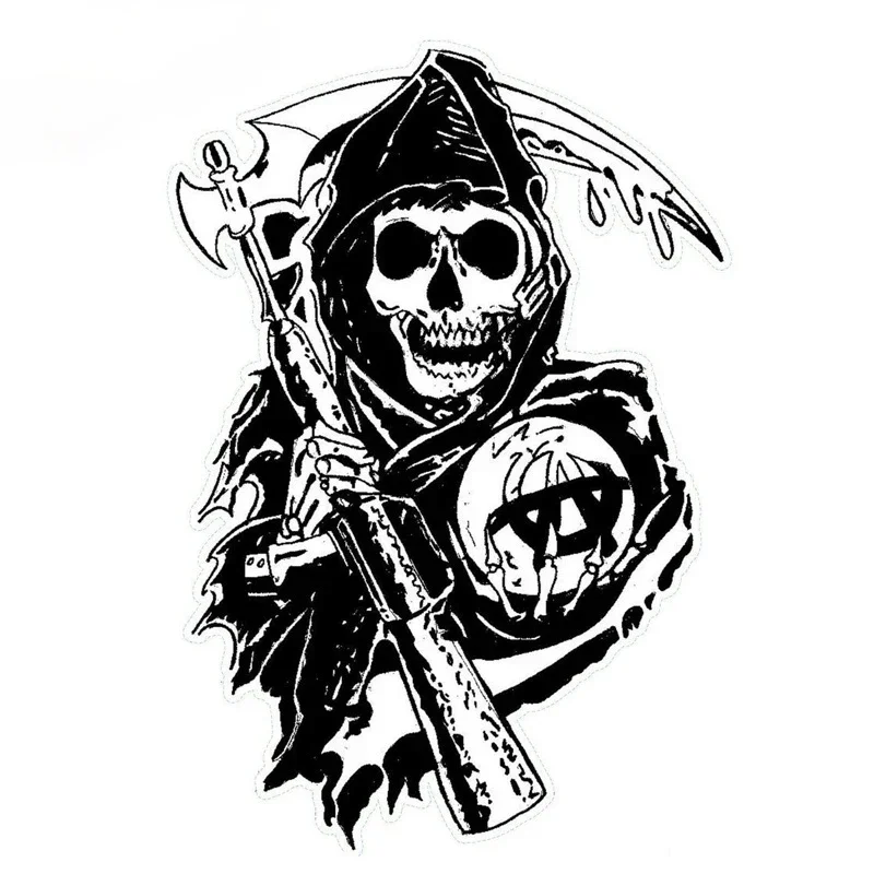 Car Sticker Sons of Anarchy An - đánh giá và giá Laptop Accessories Aesthetic