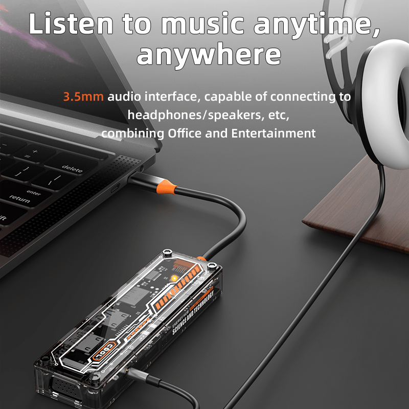 6-in-1 USB C Hub for MacBook P - đánh giá và giá Usb C Docking Hub