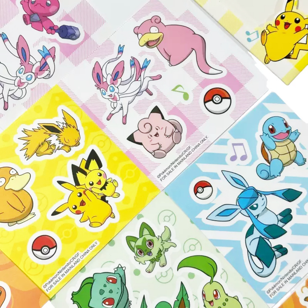 10Pcs Genuine Pikachu Stickers - đánh giá và giá Laptop Editing Accessories