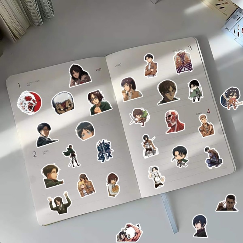 60Pcs Attack on Titan Anime St - đánh giá và giá Laptop Accessories Aesthetic