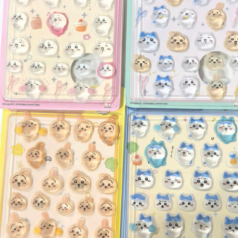 Chiikawa 3D Cute Relief Sticke - đánh giá và giá Laptop Accessories Aesthetic