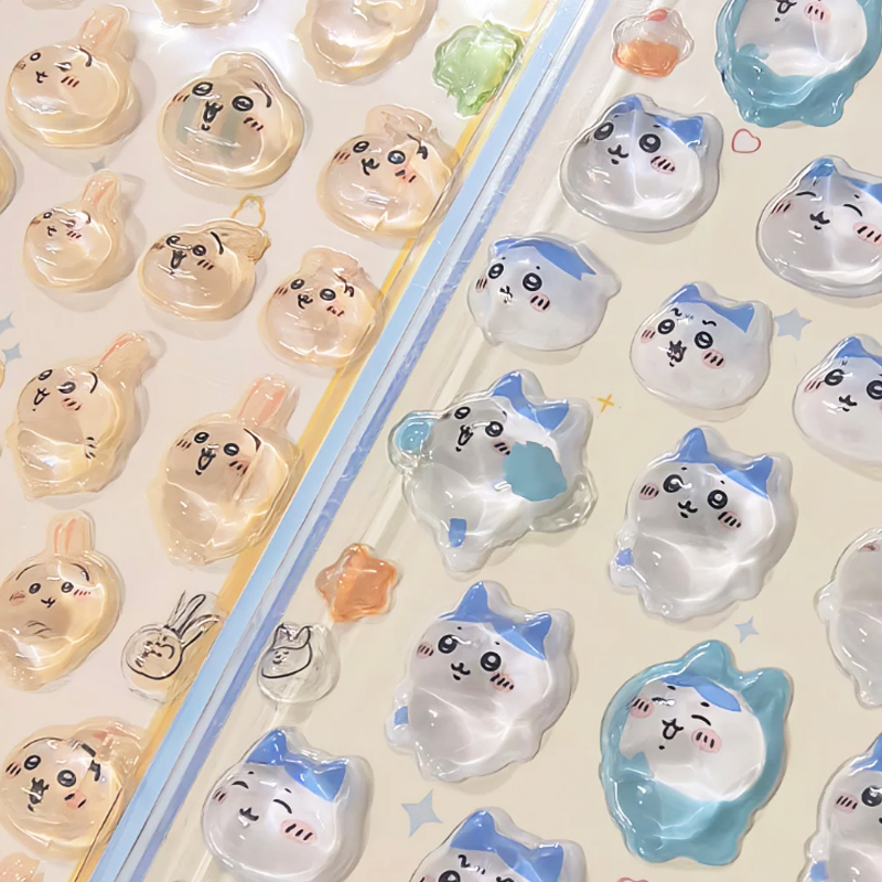 Chiikawa 3D Cute Relief Sticke - đánh giá và giá Laptop Accessories Aesthetic
