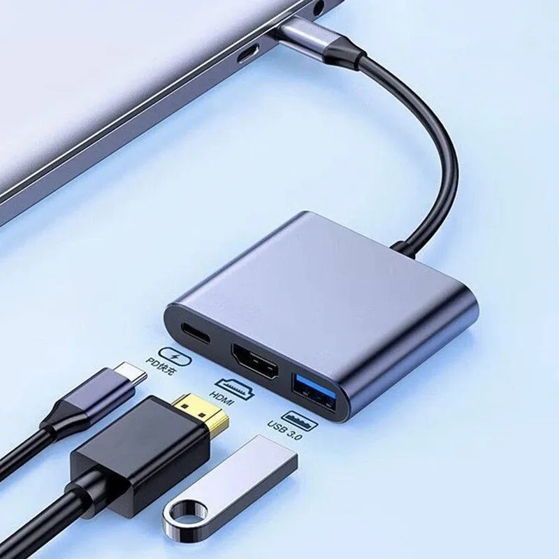 USB C HUB 3in1 Type C 3.0 to H - đánh giá và giá Usb C Docking Hub