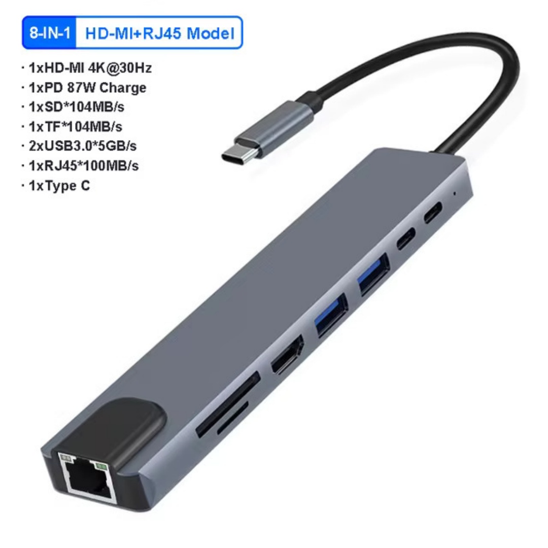 4/7/8/11in1 Docking Hub 4K USB - đánh giá và giá Usb C Docking Hub