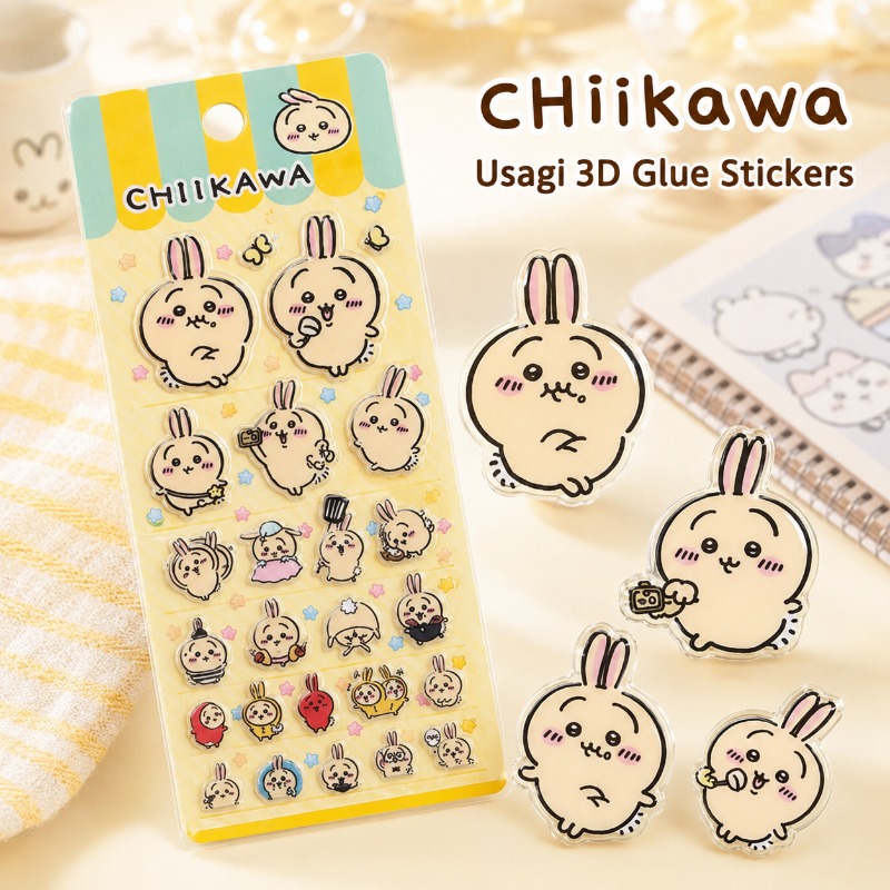 Cute Chiikawa Usagi 3D Glue St - đánh giá và giá Laptop Editing Accessories