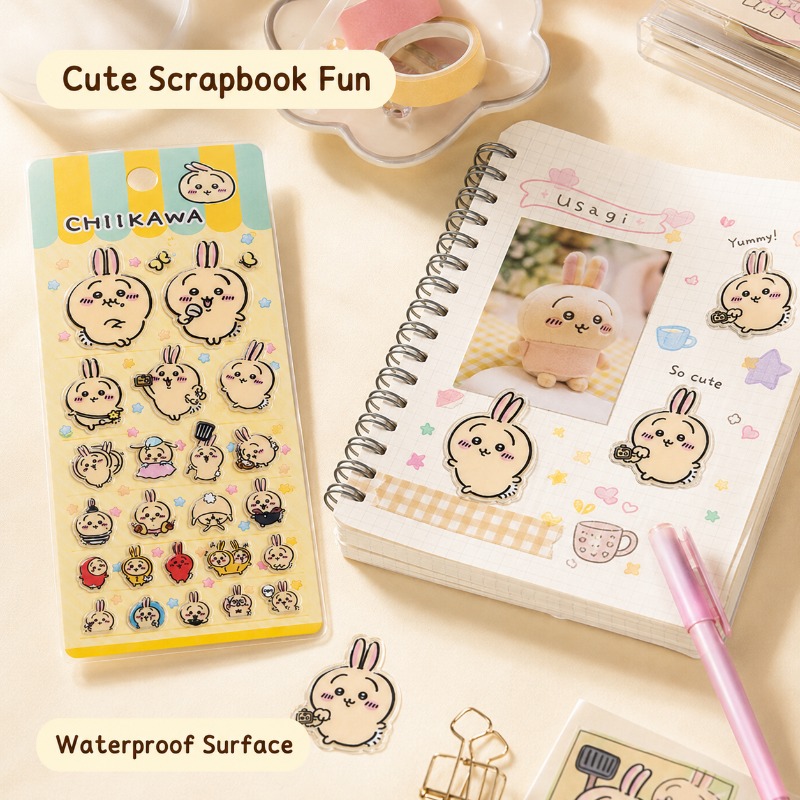 Cute Chiikawa Usagi 3D Glue St - đánh giá và giá Laptop Editing Accessories
