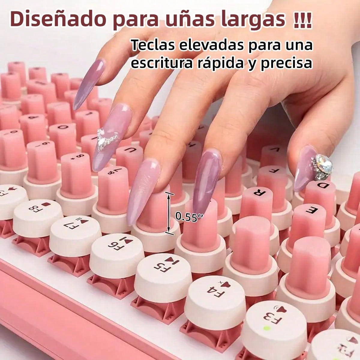 Reusable Long Nails Keyboard B - đánh giá và giá Keyboard Cover Silicone