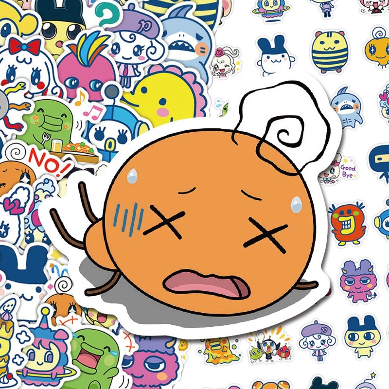 Japanese Tamagotchi Stickers E - đánh giá và giá Laptop Accessories Aesthetic