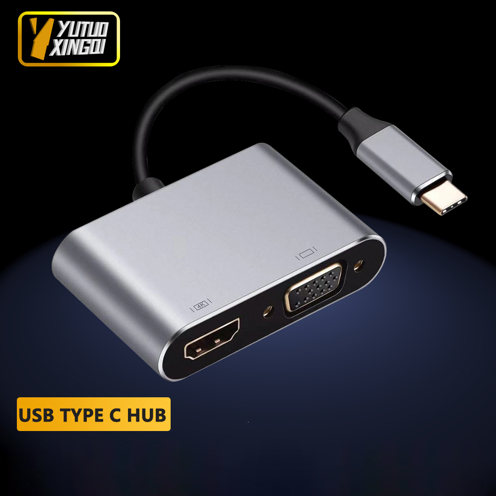 4K USB Type C to VGA 1080P USB - đánh giá và giá Usb C Docking Hub