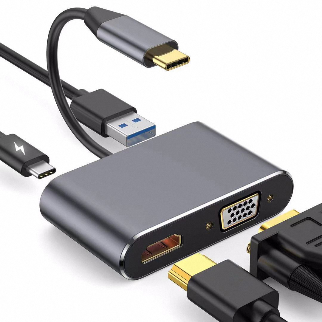 4K USB Type C to VGA 1080P USB - đánh giá và giá Usb C Docking Hub