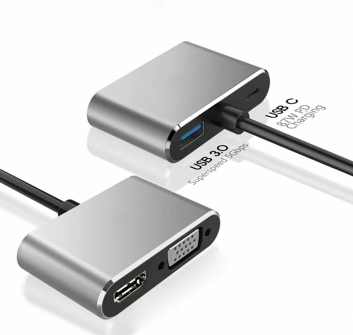 4K USB Type C to VGA 1080P USB - đánh giá và giá Usb C Docking Hub