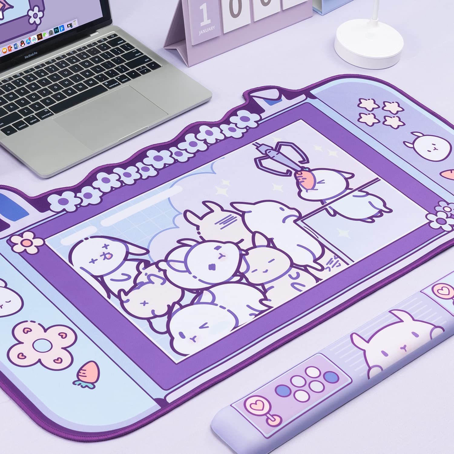Large Kawaii Gaming Mouse Pad  - đánh giá và giá Laptop Accessories Pink
