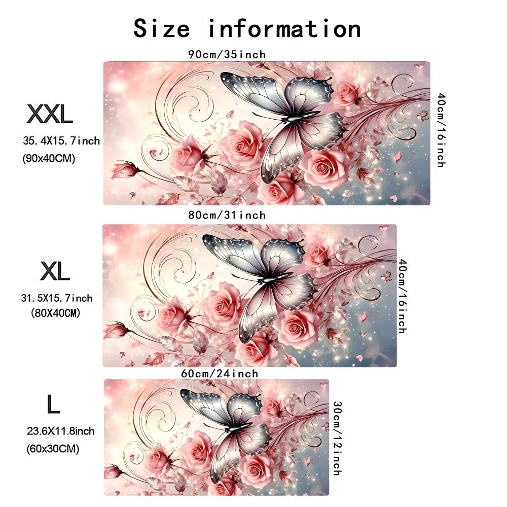 Pink Rose Black Butterfly Larg - đánh giá và giá Laptop Accessories Pink