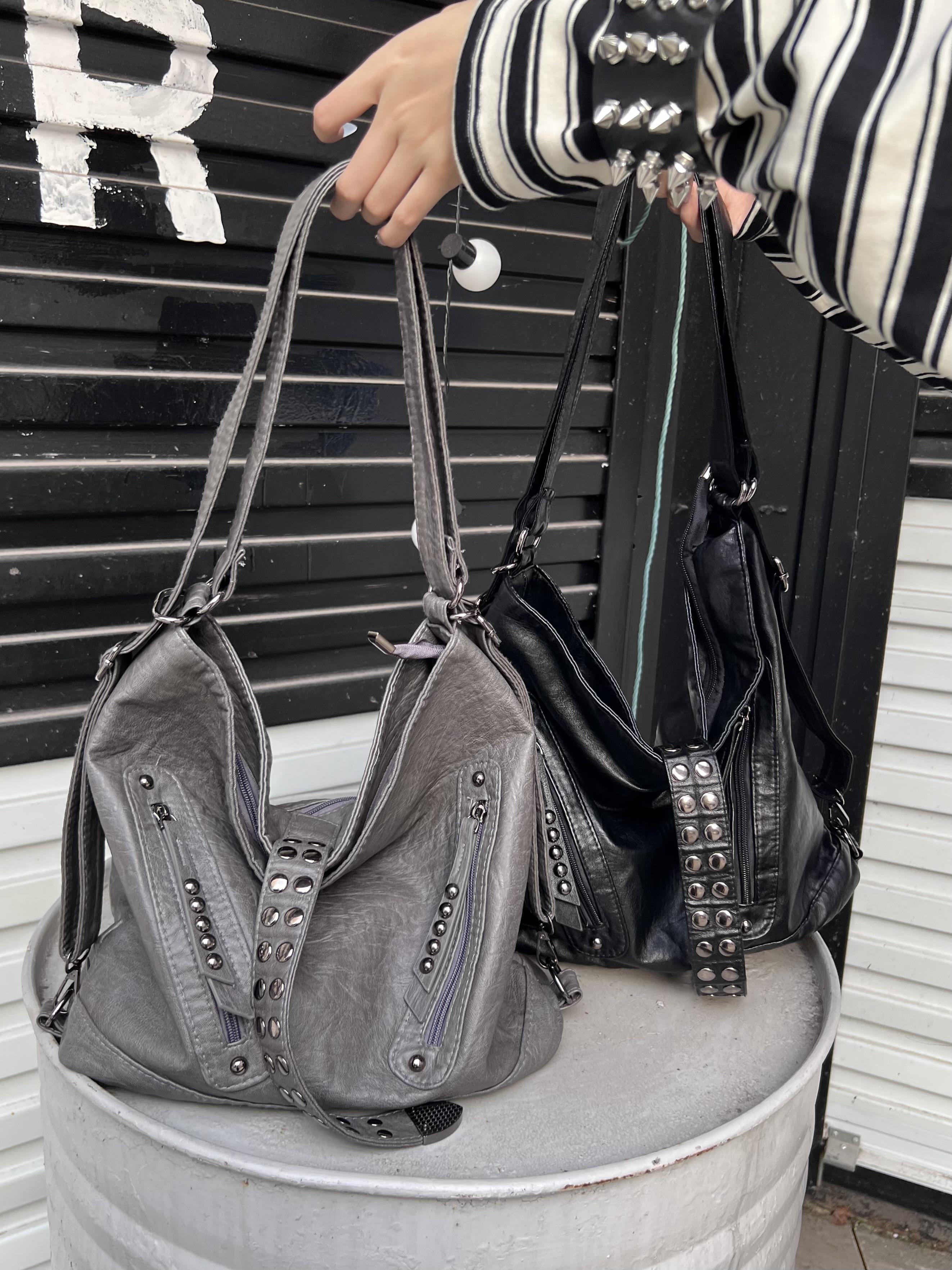 Retro Rivet Spice Girl Handbag - đánh giá và giá Laptop Accessories Women