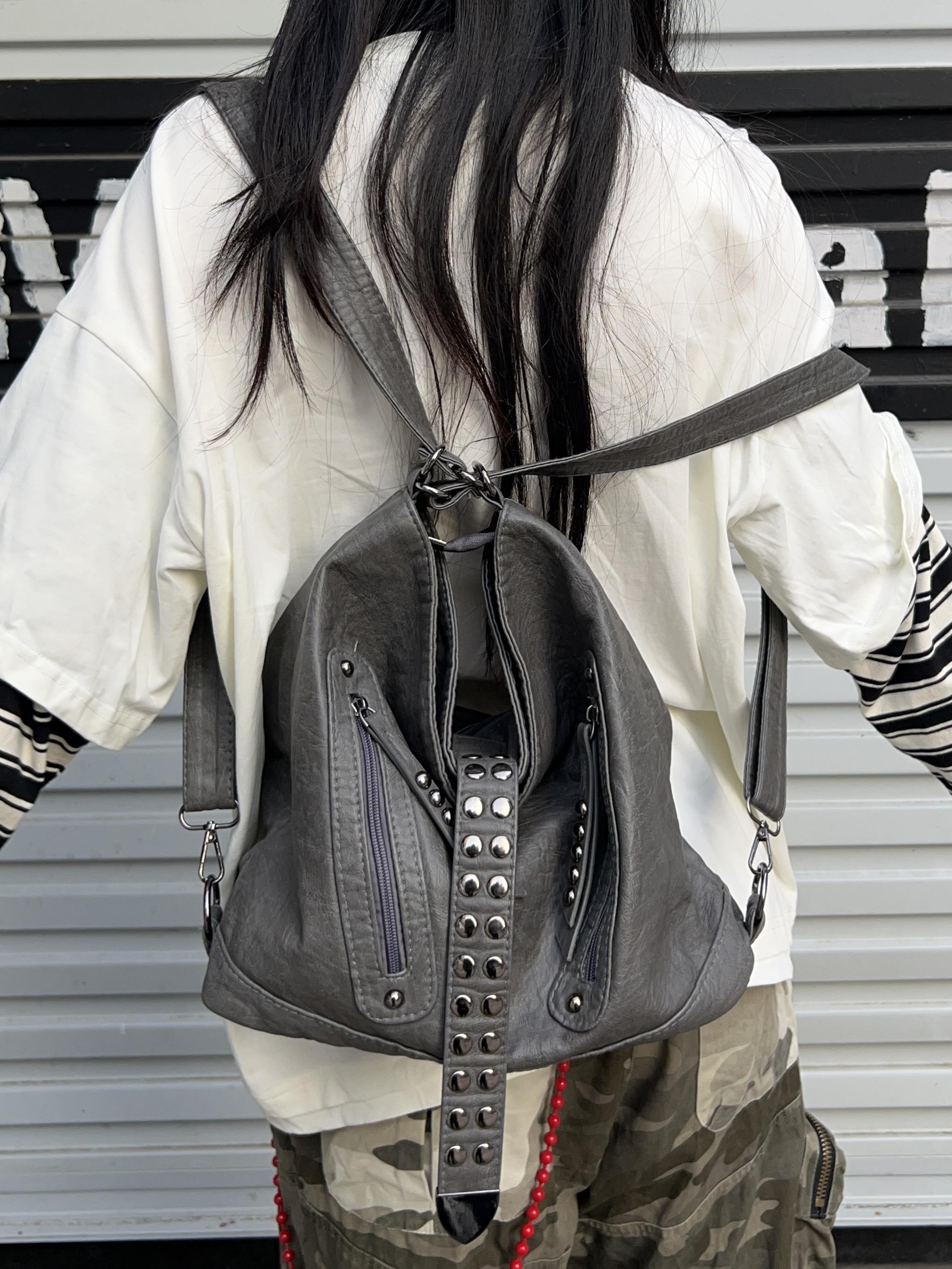 Retro Rivet Spice Girl Handbag - đánh giá và giá Laptop Accessories Women