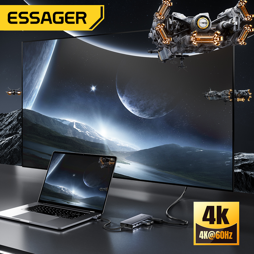 Essager USB C Hub With M.2 SSD - đánh giá và giá Usb C Docking Hub
