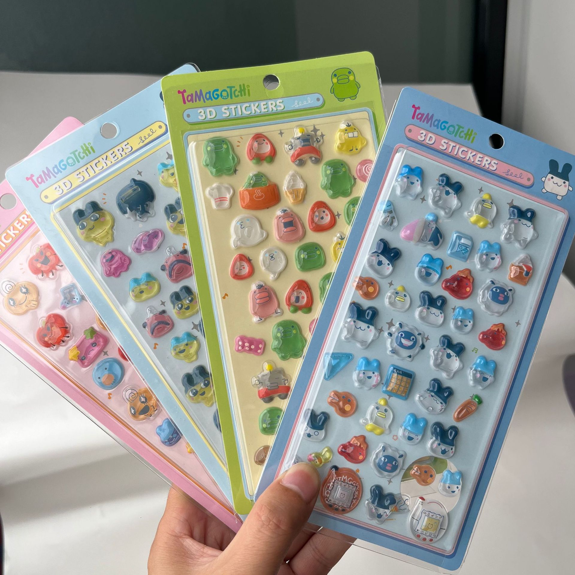 Cute Tamagotchi 3D Puffy Stick - đánh giá và giá Laptop Accessories Aesthetic