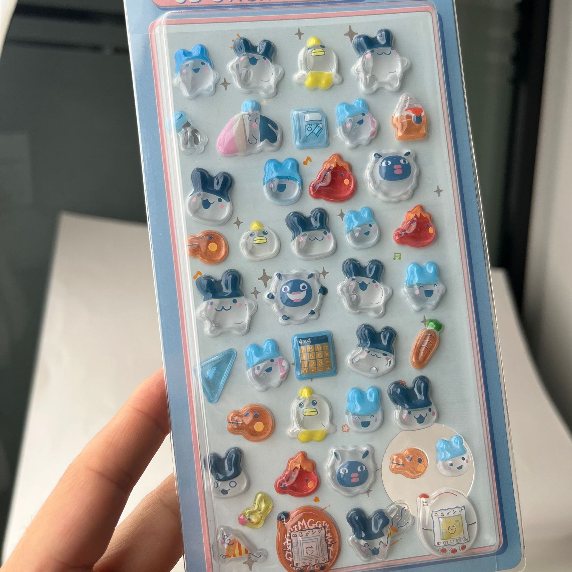 Cute Tamagotchi 3D Puffy Stick - đánh giá và giá Laptop Accessories Aesthetic