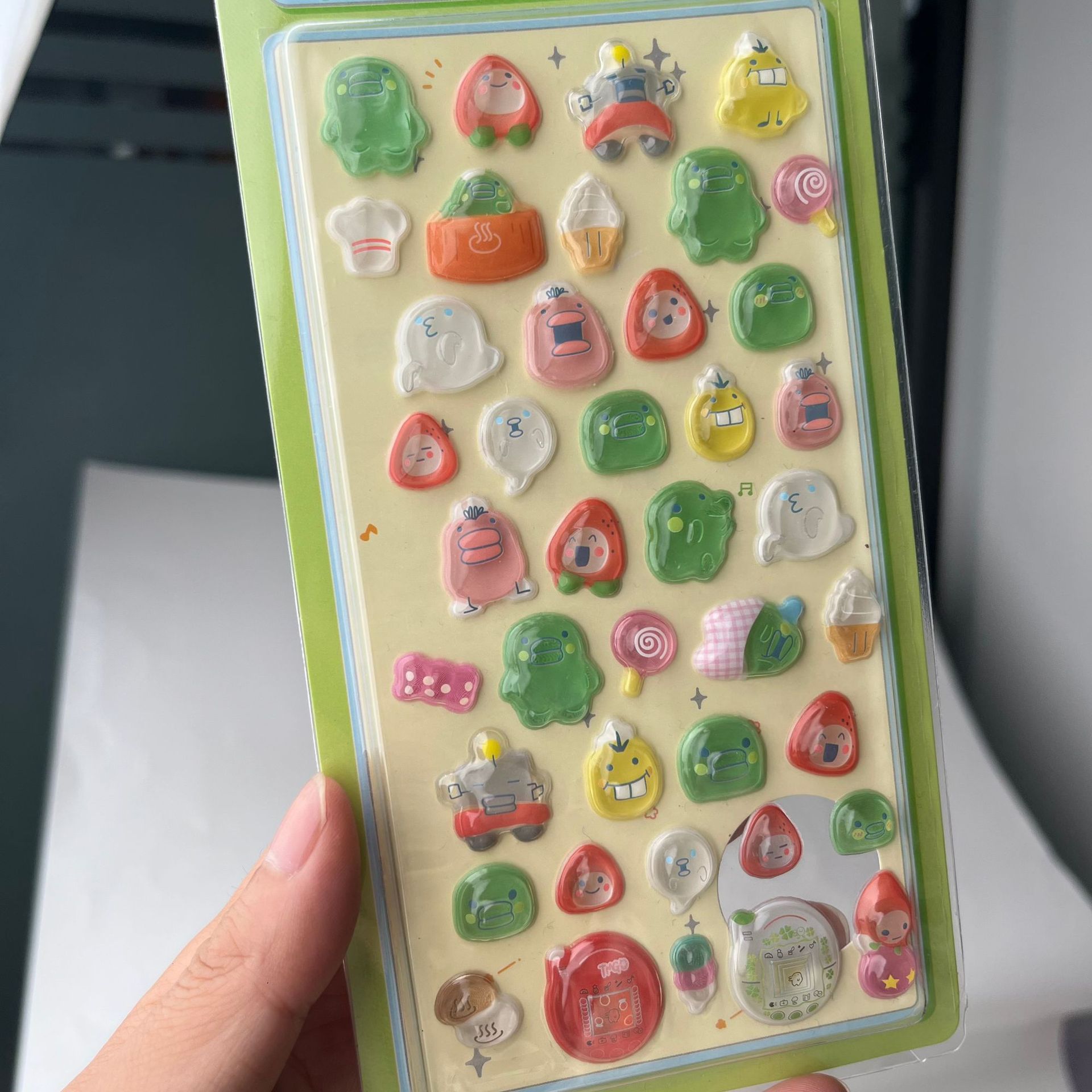Cute Tamagotchi 3D Puffy Stick - đánh giá và giá Laptop Accessories Aesthetic