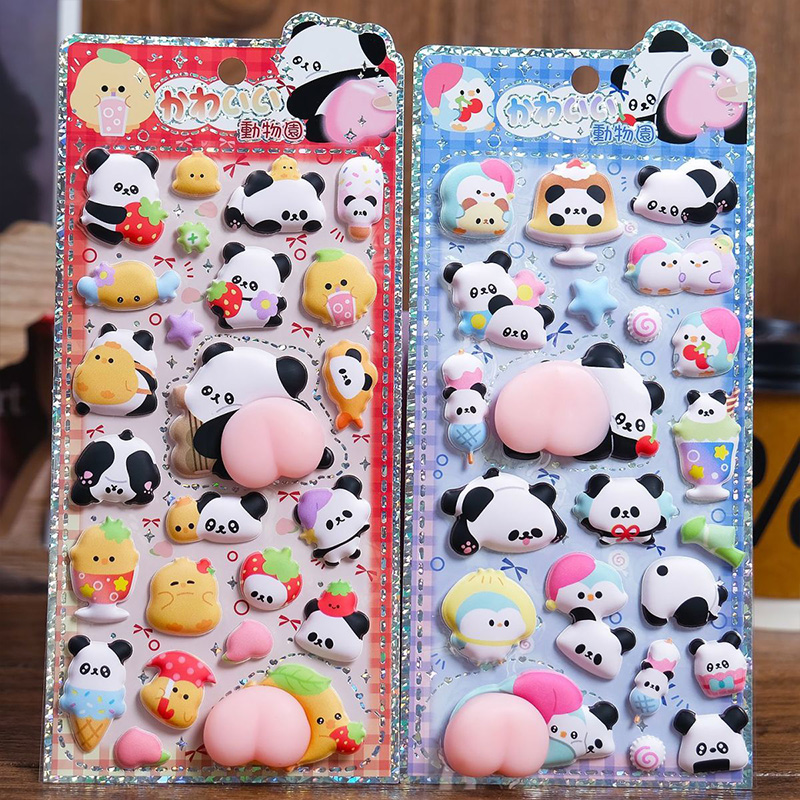 Cute Panda Chick 3D Puffy Peac - đánh giá và giá Laptop Editing Accessories