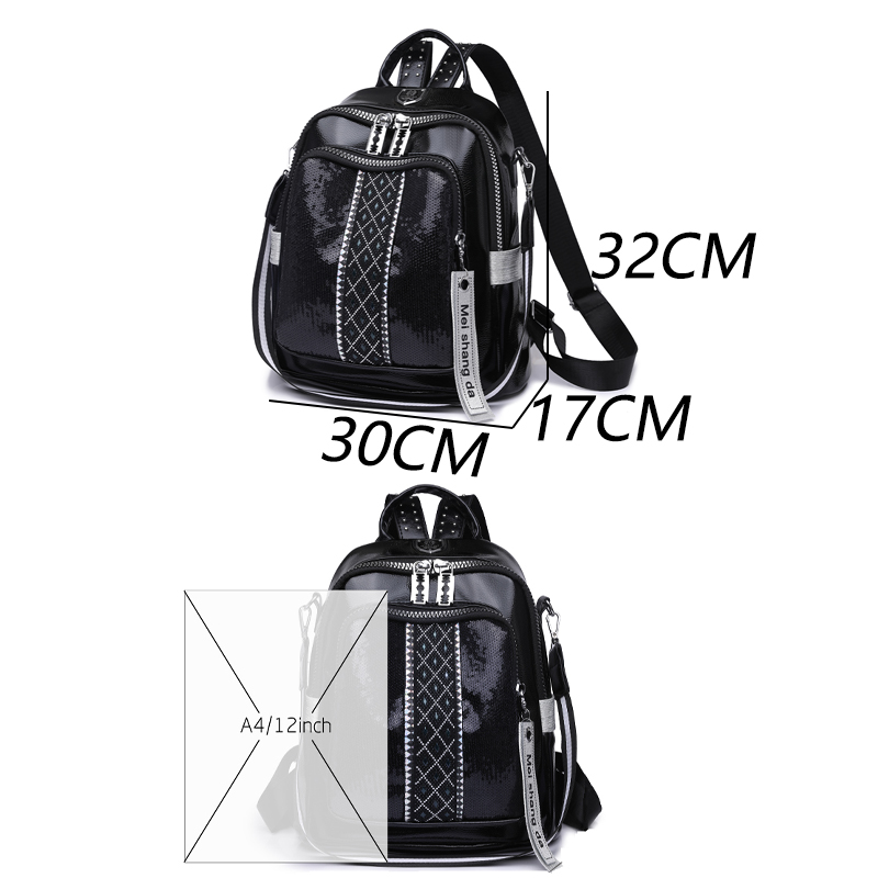 Large Capacity Leather Backpac - đánh giá và giá Laptop Accessories Women