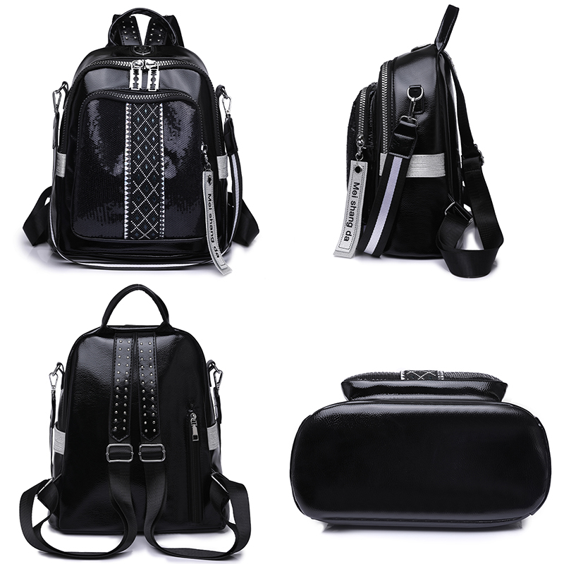 Large Capacity Leather Backpac - đánh giá và giá Laptop Accessories Women