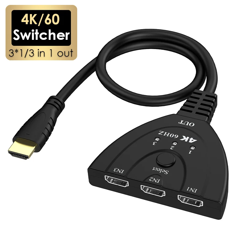 4K 60Hz 3D Mini 3 Port HD Swit - đánh giá và giá Laptop Accessories Women