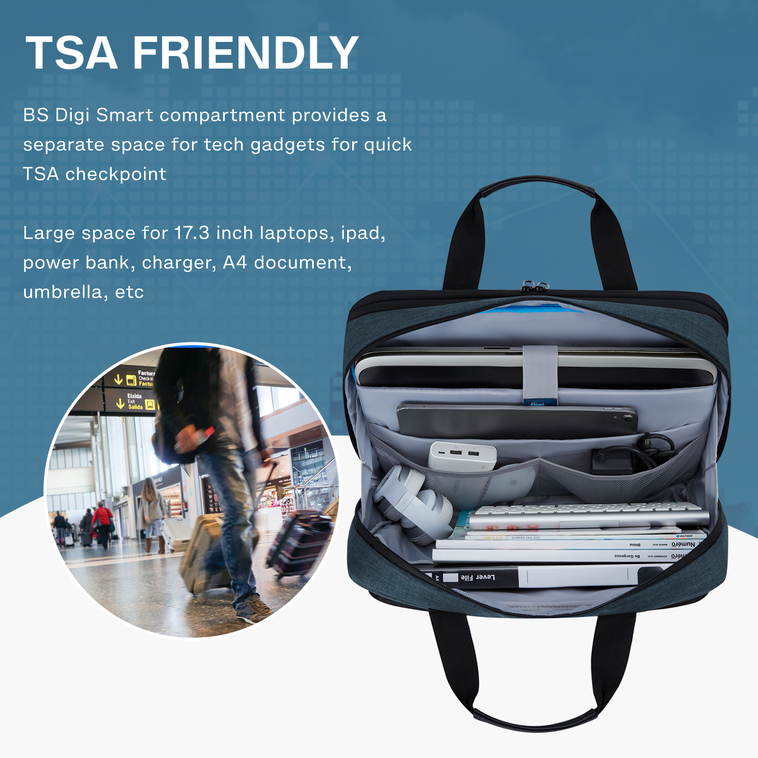 BAGSMART 17.3 Inch Laptop Bag  - đánh giá và giá Laptop Accessories Women
