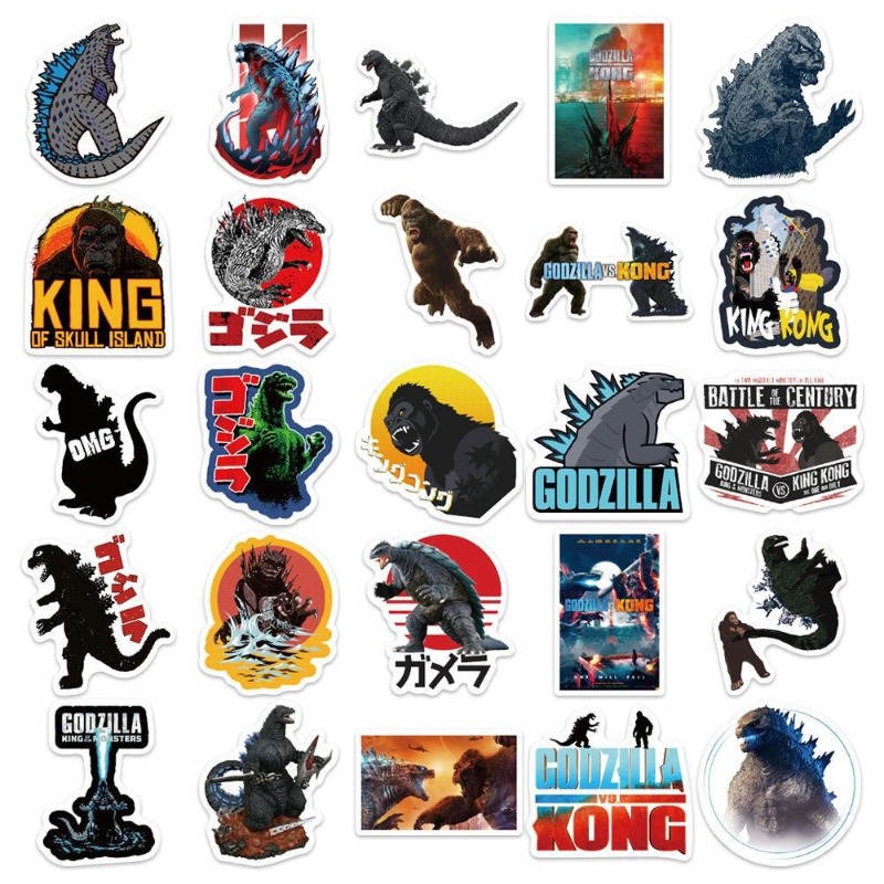 50pcs/set Movies Godzilla Vs.  - đánh giá và giá Laptop Accessories Aesthetic