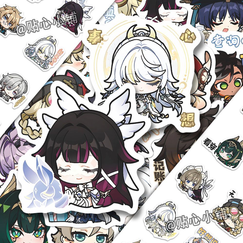 64PCS Genshin Impact Moon Maid - đánh giá và giá Laptop Accessories Aesthetic