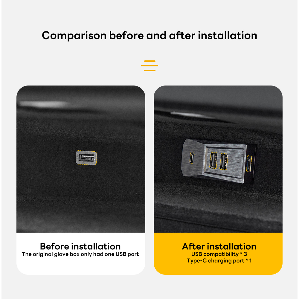 2026 Glovebox USB Hub For Tesl - đánh giá và giá Usb C Docking Hub