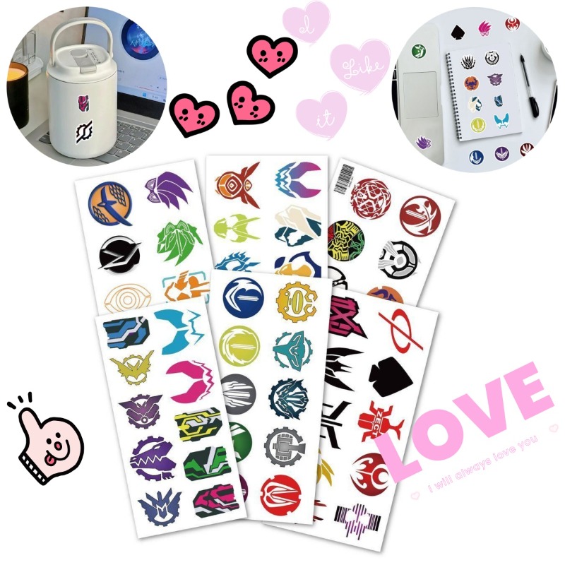 60 Sheets Kamen Rider Logo Sti - đánh giá và giá Laptop Editing Accessories