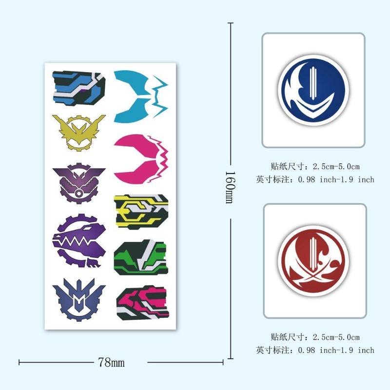 60 Sheets Kamen Rider Logo Sti - đánh giá và giá Laptop Editing Accessories
